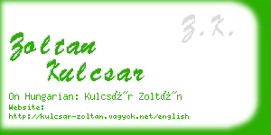 zoltan kulcsar business card